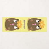 Niedliche Guinea Cartoon Yogamatte (Vorderseite (Horizontal))