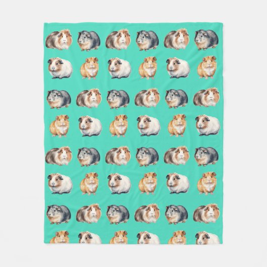 Niedliche Guinea Fleecedecke (Vorderseite)
