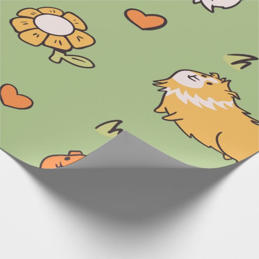 Niedliche Guinea Geschenkpapier (Ecke)