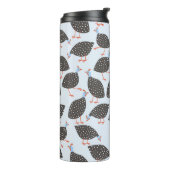 Niedliche Guinea Hen Bird Thermosbecher (Nach links gedreht)