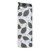 Niedliche Guinea Hen Bird Thermosbecher (Nach rechts gedreht)