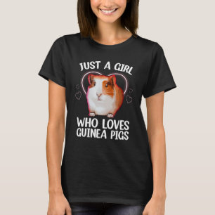 Niedliche Guinea Mädchen für Frauen Hamster Hausti T-Shirt