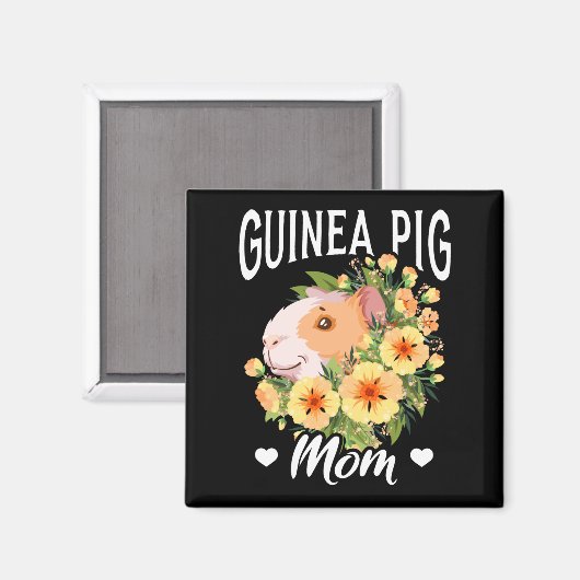 Niedliche Guinea Mama Magnet (Vorderseite/Rückseite)
