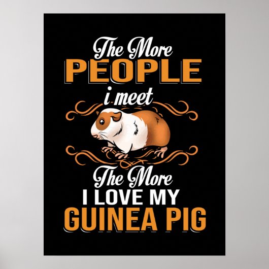 Niedliche Guinea Mama Poster (Vorne)