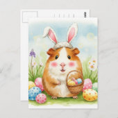 Niedliche Guinea Ostereier Postkarte (Vorne/Hinten)