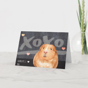 Niedliche Guinea Personalisierte Valentinstag Feiertagskarte