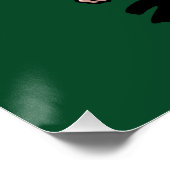 Niedliche Guinea Pig Veggie Weihnachten! Sprout Ju Poster (Ecke)