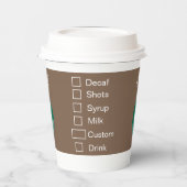 Niedliche Guinea Pink Paper Cup Pappbecher (Links)