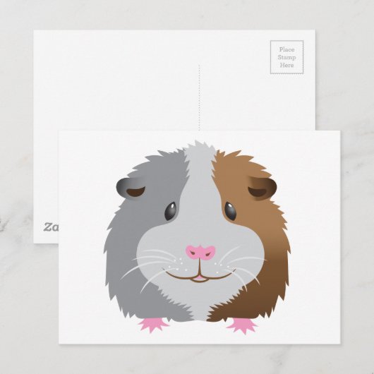 niedliche Guinea Postkarte (Vorne/Hinten)