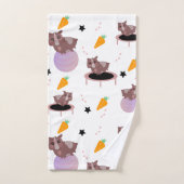 Niedliche Guinea Schweine Badhandtuch Set (Handtuch)