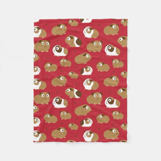 Niedliche Guinea Schweine Fleece Blanket (Vorderseite)