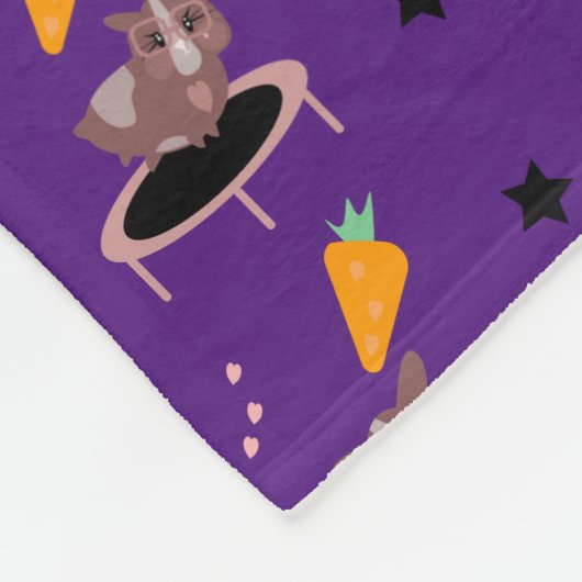 Niedliche Guinea Schweine Fleecedecke (Ecke)