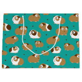 Niedliche Guinea Schweine Große Geschenktasche Geschenktüte (Vorderseite)