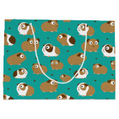 Niedliche Guinea Schweine Große Geschenktasche Geschenktüte (Rückseite)