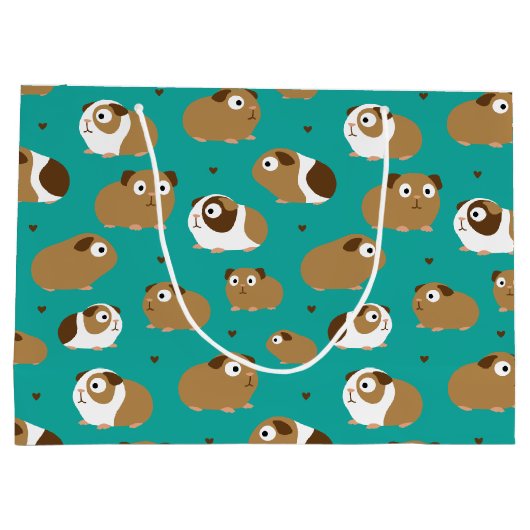 Niedliche Guinea Schweine Große Geschenktasche Große Geschenktüte (Rückseite)