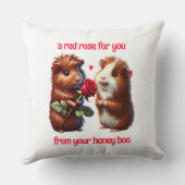 Niedliche Guinea Schweine in Liebe Austausch einer Kissen (Rückseite)