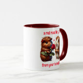 Niedliche Guinea Schweine in Liebe Austausch einer Tasse (VorderseiteRechts)
