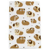 Niedliche Guinea Schweine Mittlere Geschenktasche Mittlere Geschenktüte (Vorderseite)