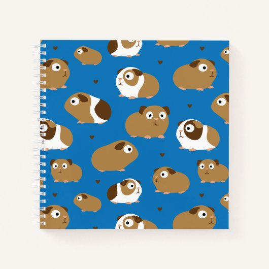Niedliche Guinea Schweine Notebook Notizblock (Vorderseite)