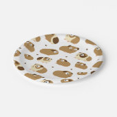 Niedliche Guinea Schweine Papierplatte Pappteller (Schrägansicht)