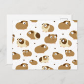 Niedliche Guinea Schweine Postkarte (Vorne/Hinten)