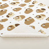 Niedliche Guinea Schweine Sherpa Blanket Sherpadecke (3/4)