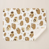 Niedliche Guinea Schweine Sherpa Blanket Sherpadecke (Vorderseite (Horizontal))