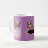 Niedliche Guinea Schweine Übung Kaffeetasse (Vorderseite Links)