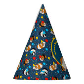 Niedliche Guinea Schweine und Ballons Geburtstagsp Partyhütchen (Links)