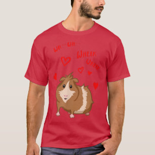Niedliche Guinea Schweine Wheek Wheek Geschenk T - T-Shirt