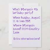 Niedliche Guinea Schweine zum Geburtstag Einladung (Rückseite)