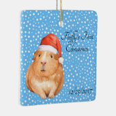 Niedliche Guinea Schweinefleisch 1. Urlaub Keramikornament (Rechts)