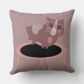 Niedliche Guinea Schweinefleisch auf einer Trampol Kissen (Rückseite)