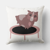 Niedliche Guinea Schweinefleisch auf einer Trampol Kissen (Rückseite)