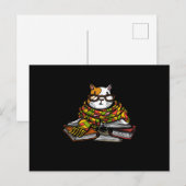 Niedliche Guinea Schweinefleisch Buch lesen | Nied Postkarte (Vorne/Hinten)