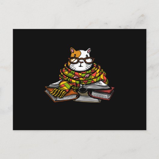 Niedliche Guinea Schweinefleisch Buch lesen | Nied Postkarte (Vorderseite)