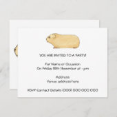 Niedliche Guinea Schweinefleisch Einladung (Vorne/Hinten)