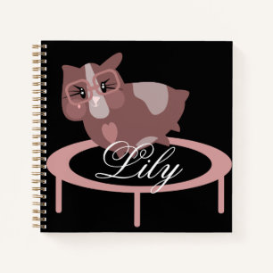 Niedliche Guinea Schweinefleisch Fitness Trampolin Notizblock