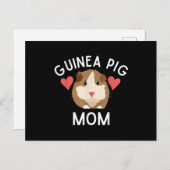Niedliche Guinea Schweinefleisch Mama Lover Gesche Postkarte (Vorne/Hinten)