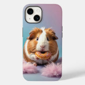 Niedliche Guinea Schweinefleisch mit Donut Pastell Case-Mate iPhone Hülle (Rückseite)