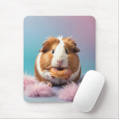 Niedliche Guinea Schweinefleisch mit Donut Pastell Mousepad (Mit Mouse)