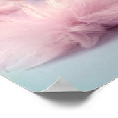 Niedliche Guinea Schweinefleisch mit Donut Pastell Poster (Ecke)