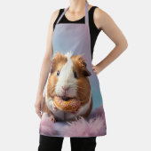 Niedliche Guinea Schweinefleisch mit Donut Pastell Schürze (InSitu)