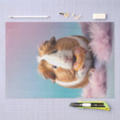 Niedliche Guinea Schweinefleisch mit Donut Pastell Seidenpapier (Handwerk)