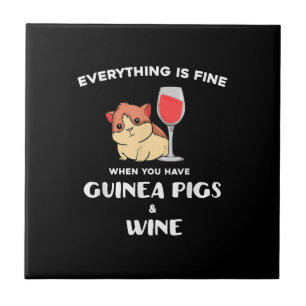 Niedliche Guinea Schweinegenuss Weinroute Fliese