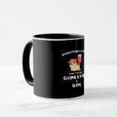 Niedliche Guinea Schweinegenuss Weinroute Tasse (Vorderseite Links)
