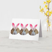 Niedliche Guinea Schweinegrippe Rosa Sonnenblumen  Karte (Gelbe Blume)