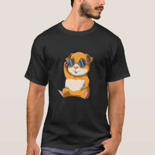 Niedliche Guinea Schweinekind mit Sonnenbrille für T-Shirt