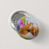 Niedliche Guinea Schweinepest Button (Vorne & Hinten)