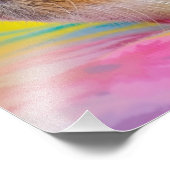 Niedliche Guinea Schweinepest Fotodruck (Ecke)